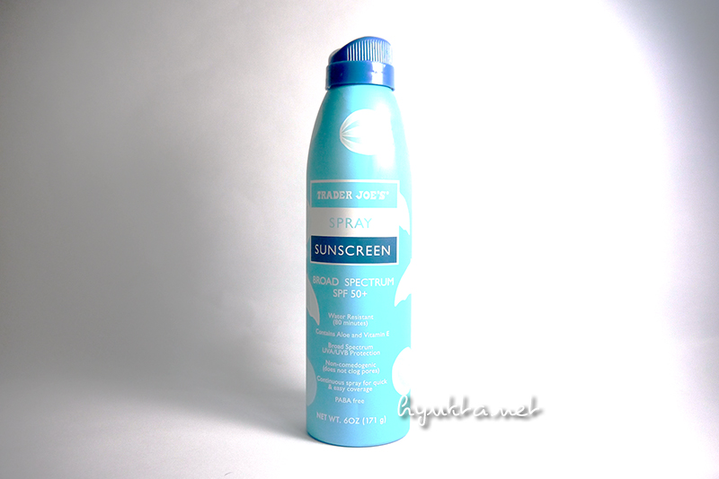 Trader Joe's Spray Sunscreen SPF50+
